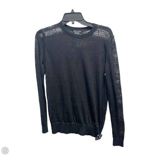 Top Long Sleeve By Theory In Black, Size: S