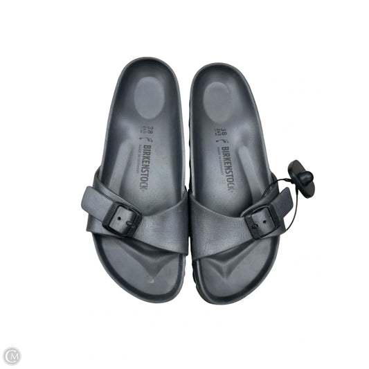 Sandals Flats By Birkenstock In Grey, Size: 7