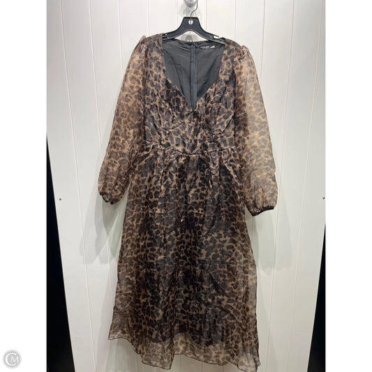 Dress Casual Maxi By AVELORIA In Animal Print, Size: 2x