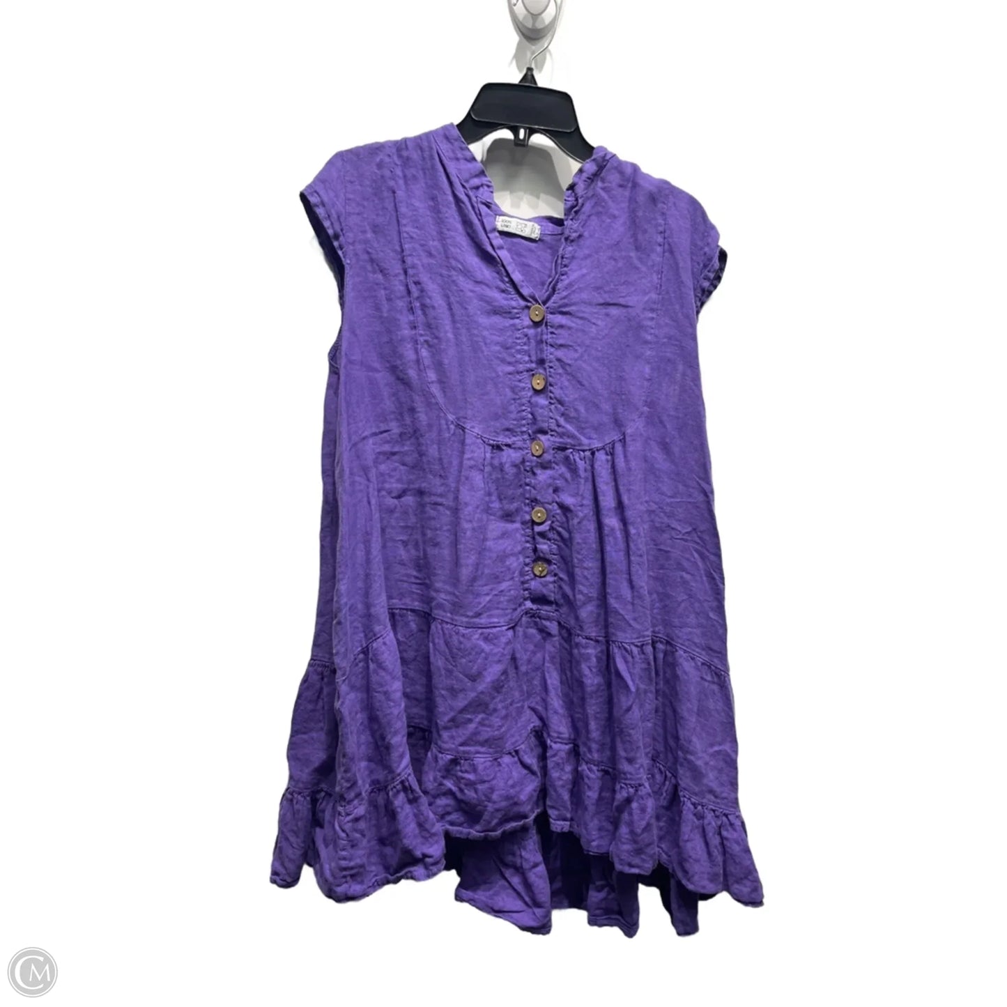 Dress Casual Short By M Made In Italy In Purple, Size: S