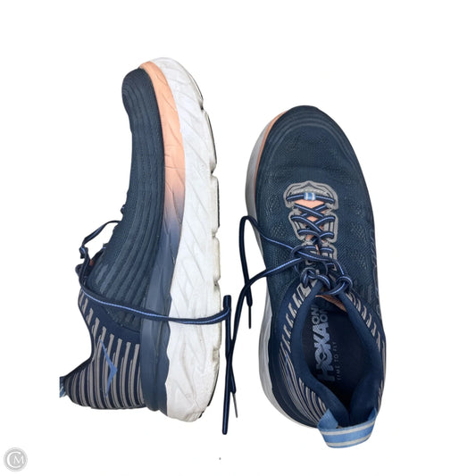 Shoes Sneakers By Hoka In Blue & Orange, Size: 8.5