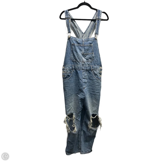 Overalls By Free People In Blue Denim, Size: L