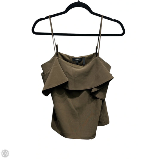 Top Short Sleeve By Theory In Green, Size: 2