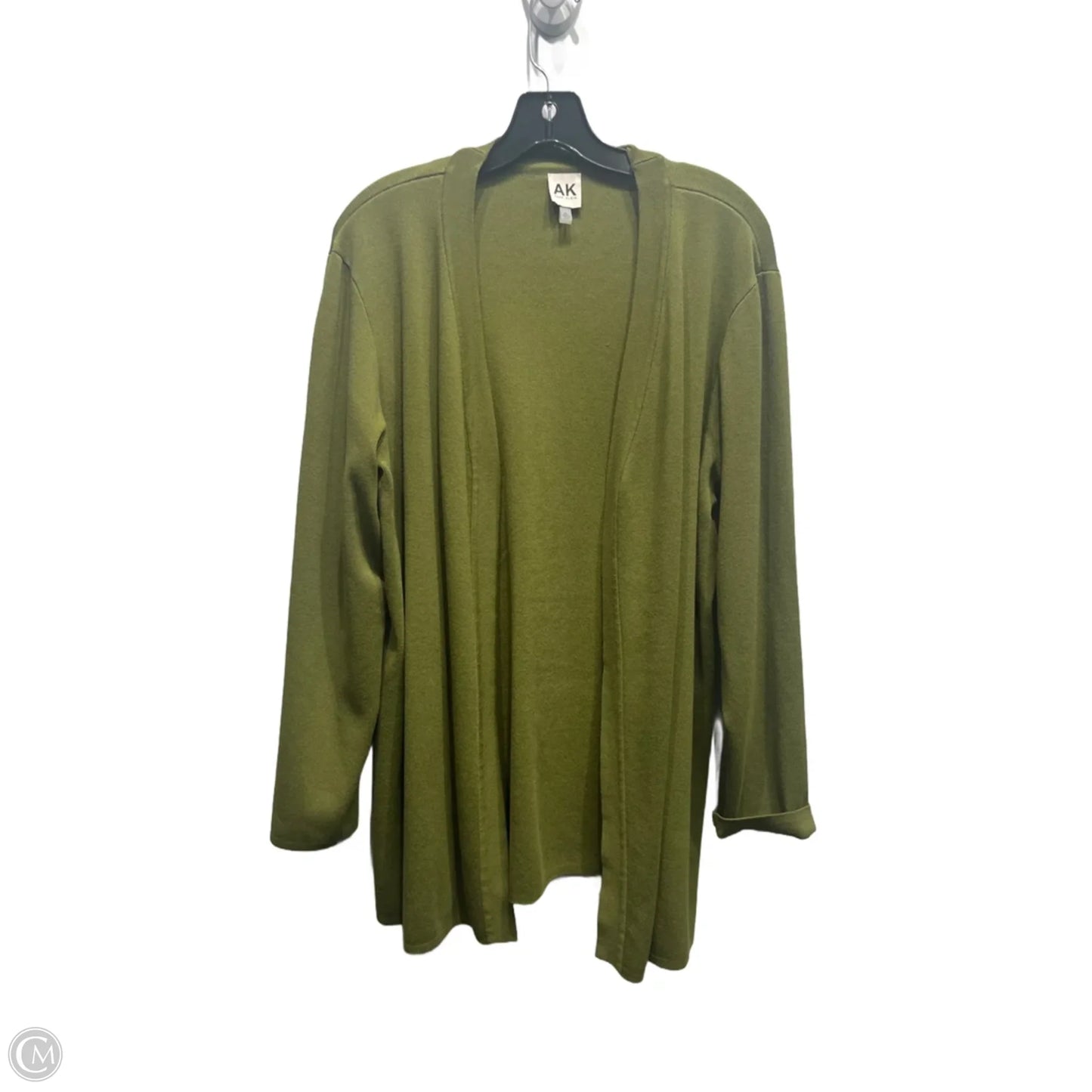 Sweater Cardigan By Anne Klein In Green, Size: Xl