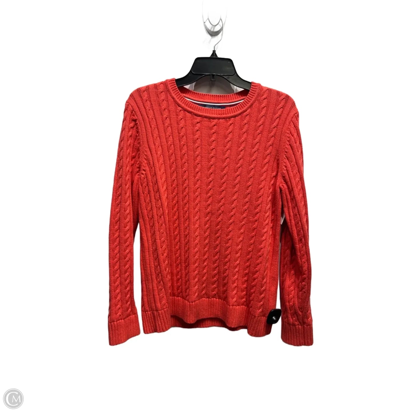 Sweater By Tommy Hilfiger In Coral, Size: L
