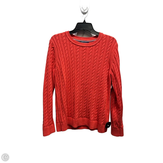 Sweater By Tommy Hilfiger In Coral, Size: L