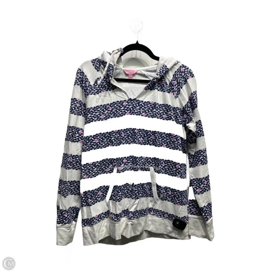 Sweater Designer By Lilly Pulitzer In Blue & White, Size: L