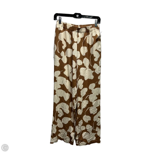 Pants Lounge By Sincerely Jules In Brown & Cream, Size: S