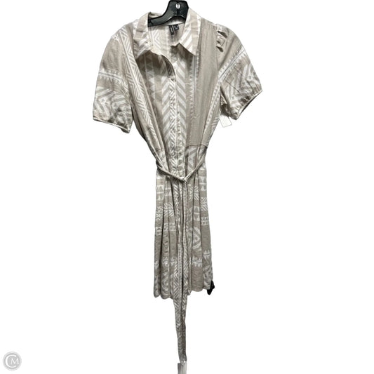 Dress Casual Short By Vero Moda In Green & White, Size: M