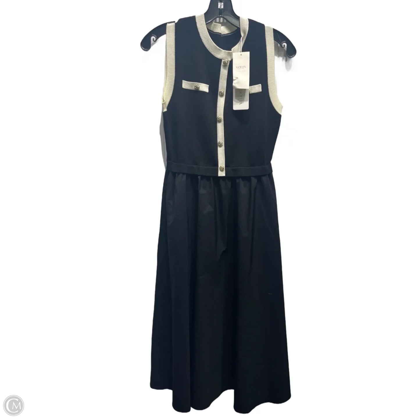 Dress Work By goelia In Black & White, Size: 4