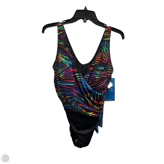 Swimsuit By Lord And Taylor In Black & Purple, Size: 14
