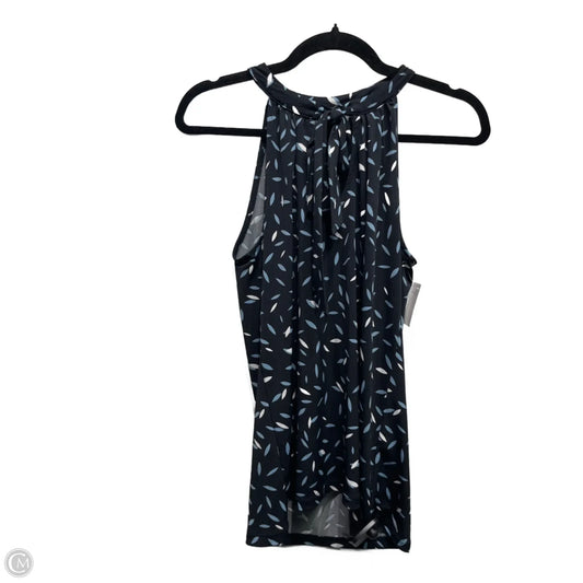Top Sleeveless By Banana Republic In Black & Blue, Size: Xs