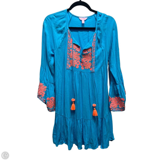 Dress Designer By Lilly Pulitzer In Blue & Orange, Size: Xs