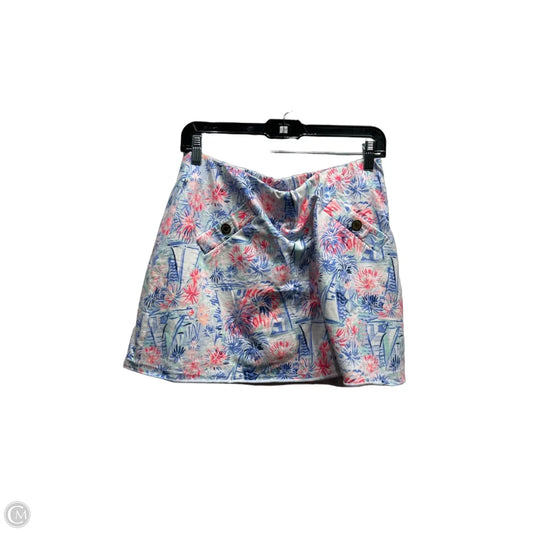 Skort Designer By Lilly Pulitzer In Blue & Pink, Size: M