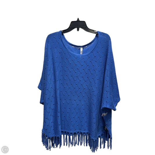 Top Short Sleeve By Ny Collection In Blue, Size: 3x
