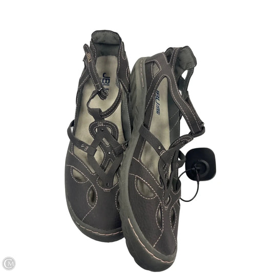 Sandals Flats By Jambu In Grey, Size: 8.5