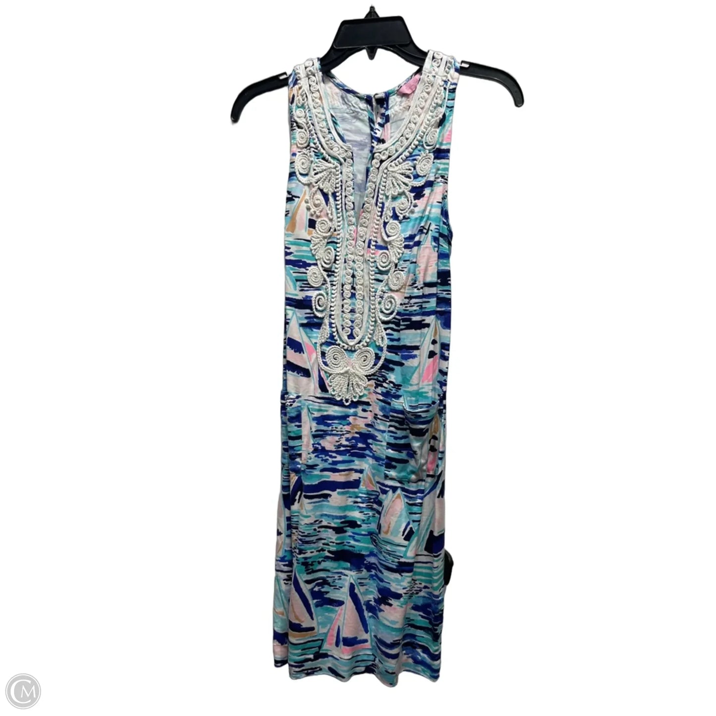 Dress Designer By Lilly Pulitzer In Blue & Pink, Size: 0