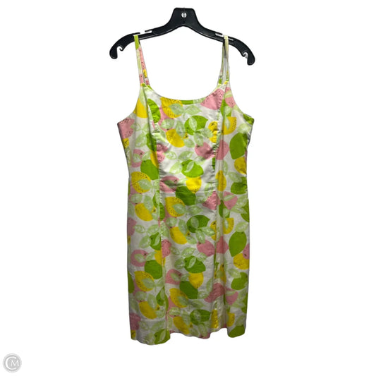 Dress Designer By Lilly Pulitzer In Green & Pink, Size: 10