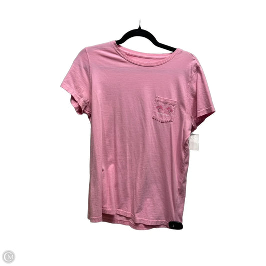 Top Short Sleeve Basic By Vineyard Vines In Pink, Size: M