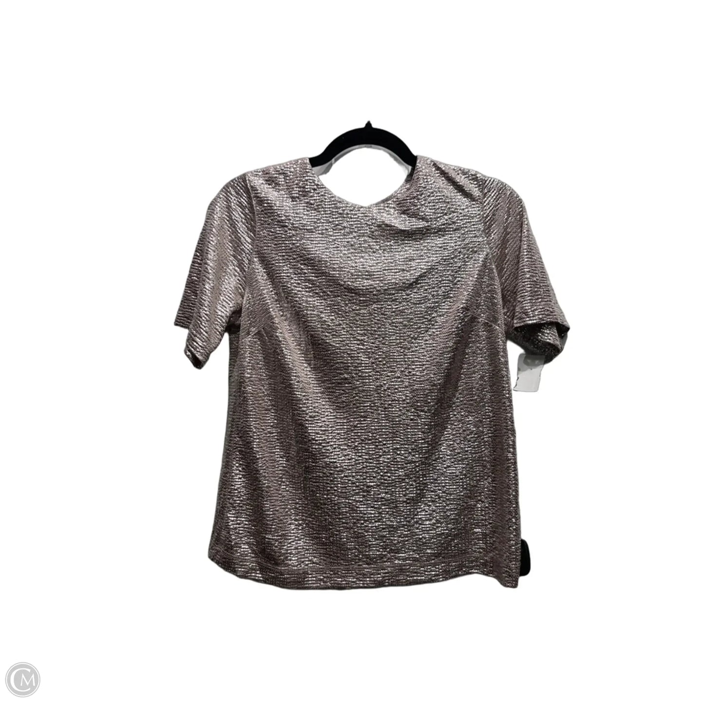 Top Short Sleeve By Monteau In Rose Gold, Size: M