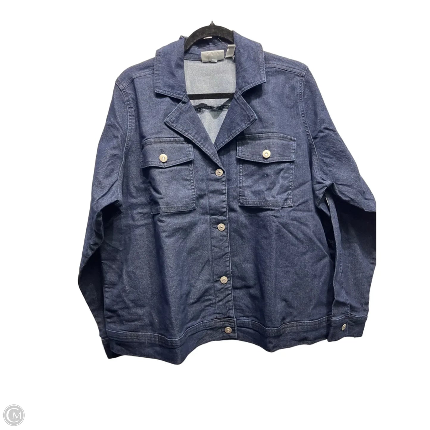Jacket Denim By D&co. In Blue Denim, Size: 1x