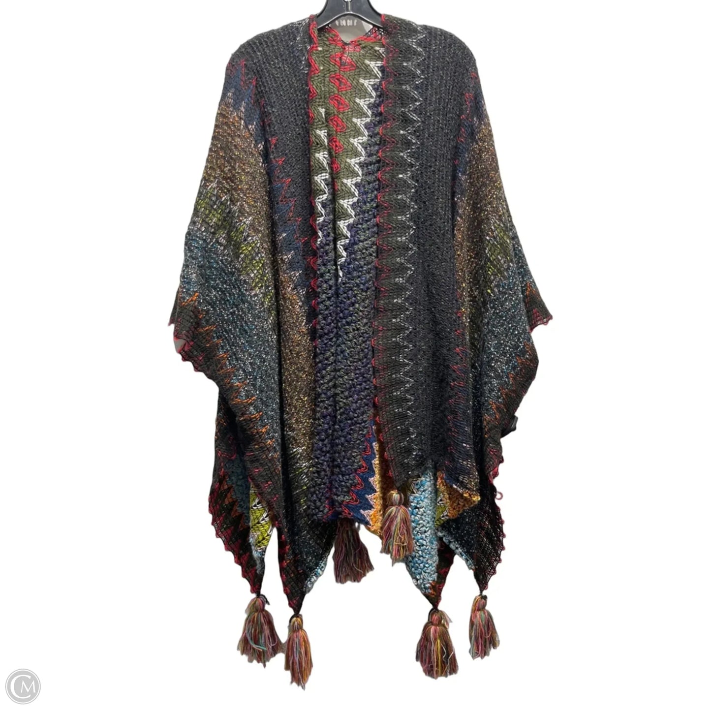 Kimono By Clothes Mentor In Blue & Red, Size: Osfm