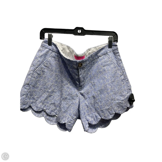 Shorts Designer By Lilly Pulitzer In Blue & White, Size: 8