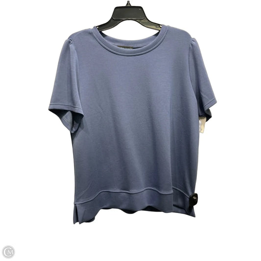 Top Short Sleeve By Cynthia Rowley In Blue, Size: 1x