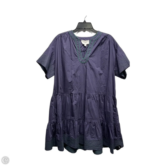 Dress Casual Short By Pomander Place In Blue & Green, Size: L