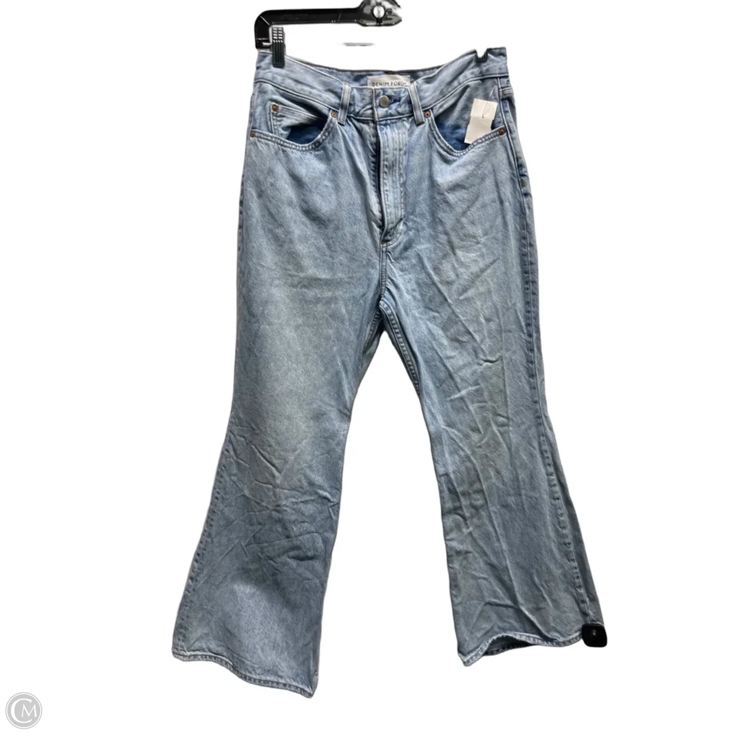 Jeans Flared By Denim Forum  In Blue Denim, Size: 6
