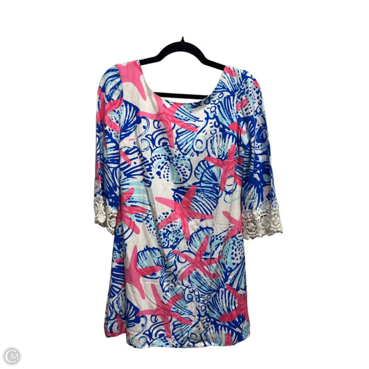 Dress Designer By Lilly Pulitzer In Blue & Pink, Size: Xs