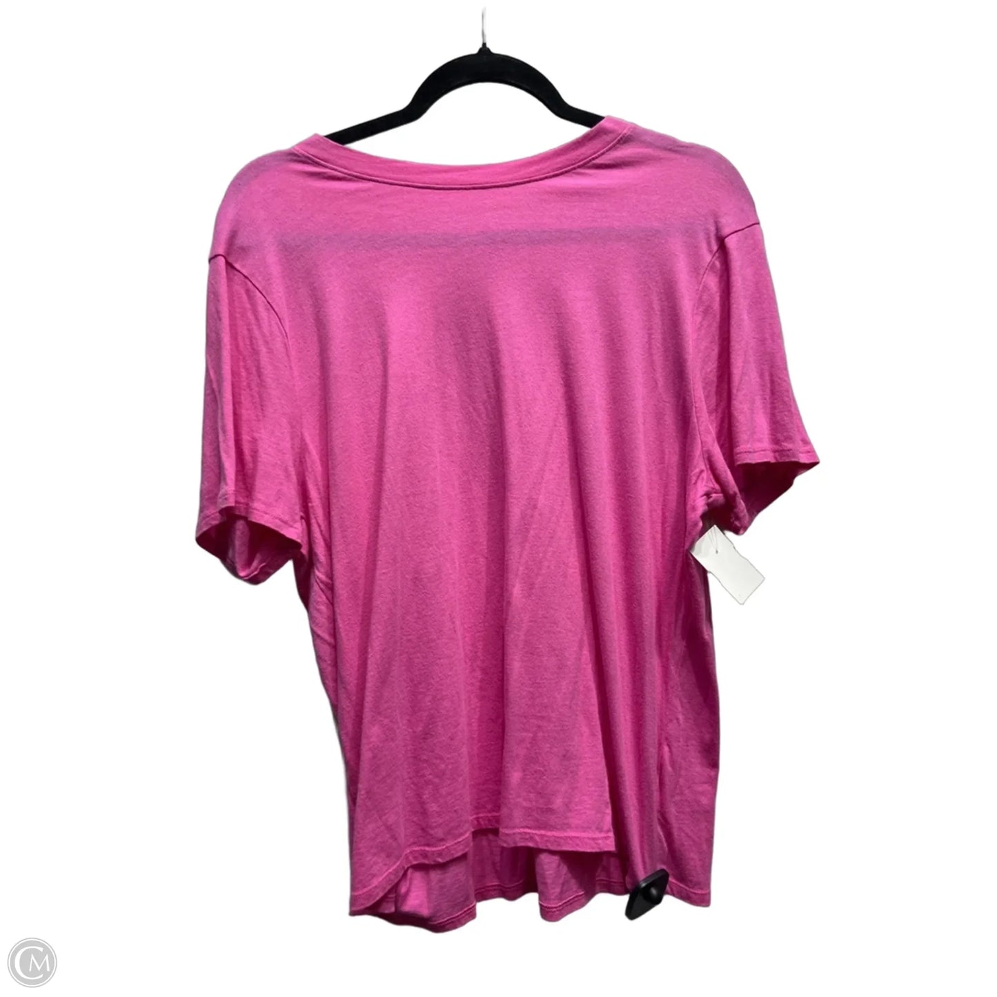 Top Short Sleeve Basic By A New Day In Pink, Size: L