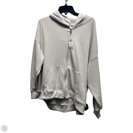 Sweatshirt Hoodie By Gilly Hicks In Beige, Size: L
