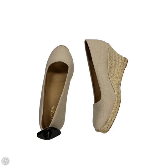 Shoes Heels Wedge By J. Crew In Cream, Size: 9
