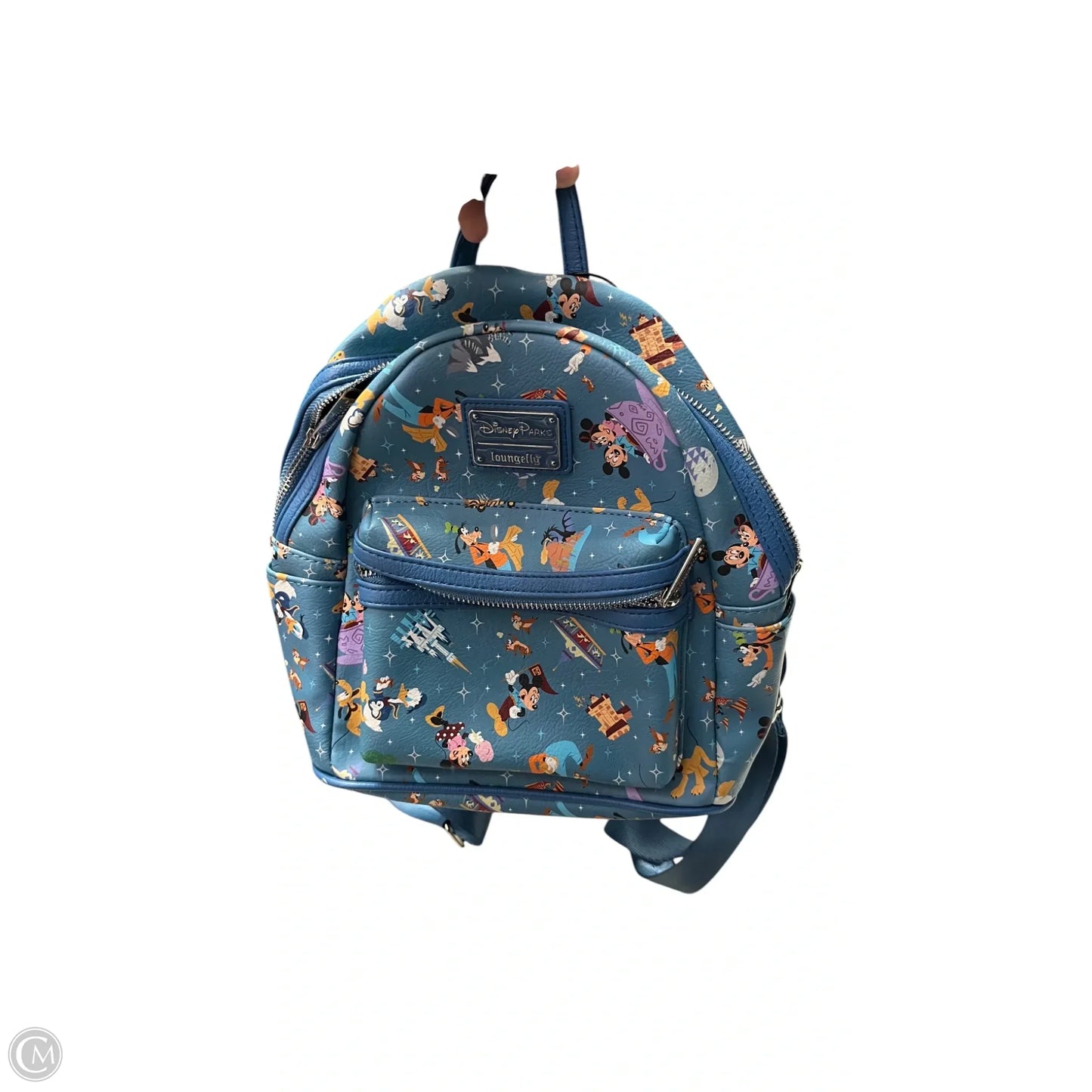 Backpack Leather By Loungefly, Size: Medium
