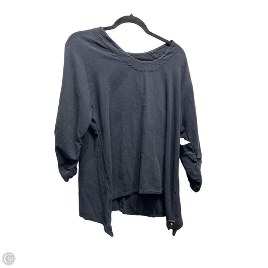 Top 3/4 Sleeve By Oh My Gauze In Grey, Size: 2