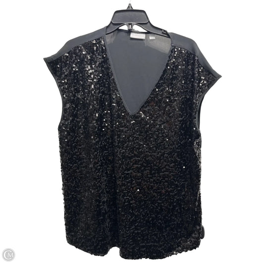 Top Short Sleeve By New York And Co In Black, Size: Xl