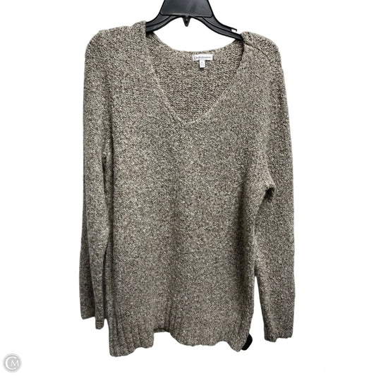 Sweater By Croft And Barrow In Tan, Size: Xl