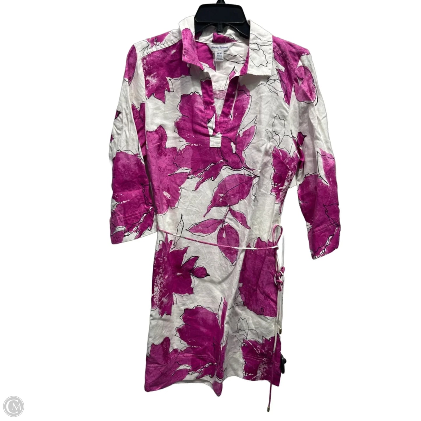Dress Casual Short By Tommy Bahama In Purple & White, Size: M