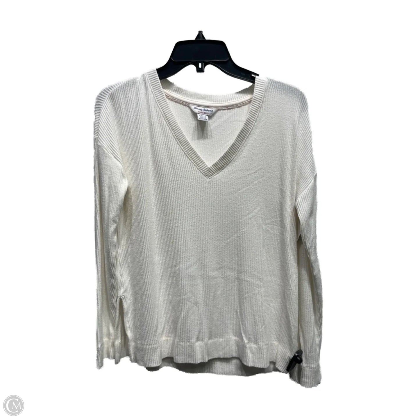 Top Long Sleeve Basic By Tommy Bahama In White, Size: Xs