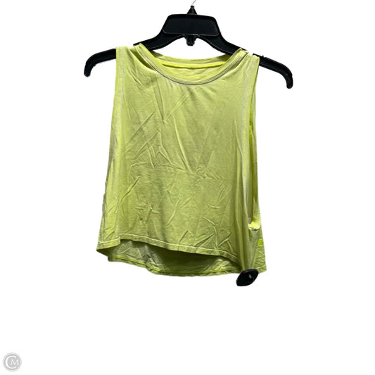 Athletic Tank Top By Lululemon In Yellow, Size: S