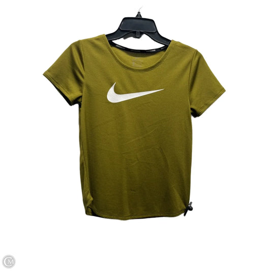 Athletic Top Short Sleeve By Nike Apparel In Green, Size: Xs