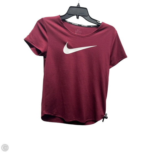 Athletic Top Short Sleeve By Nike Apparel In Red, Size: Xs