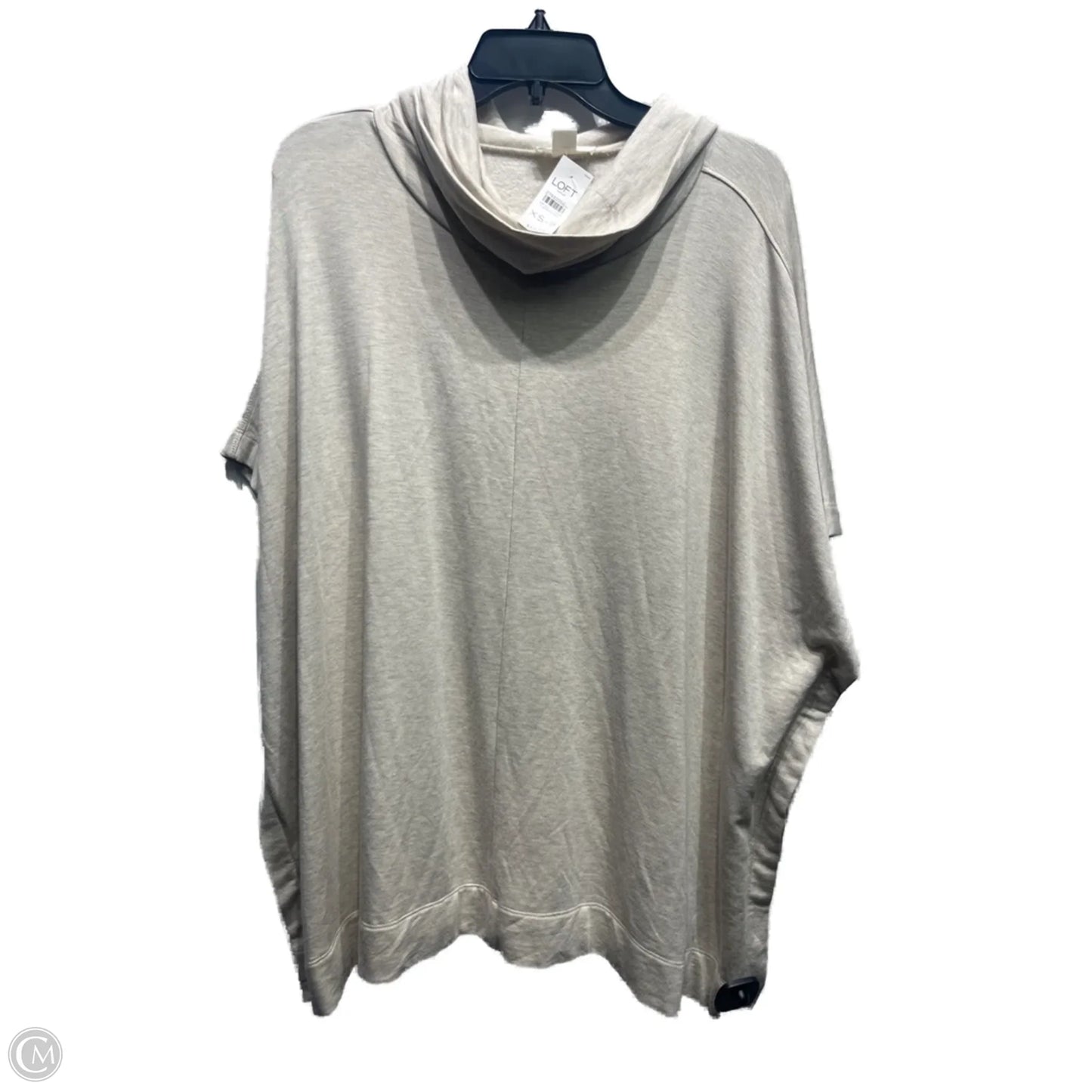 Top Short Sleeve By Loft In Tan, Size: S