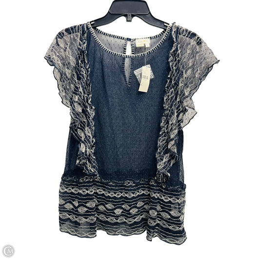 Top Short Sleeve By Meadow Rue In Navy, Size: S