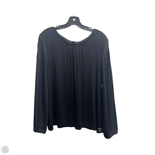 Top Long Sleeve By Talbots In Black, Size: Xl