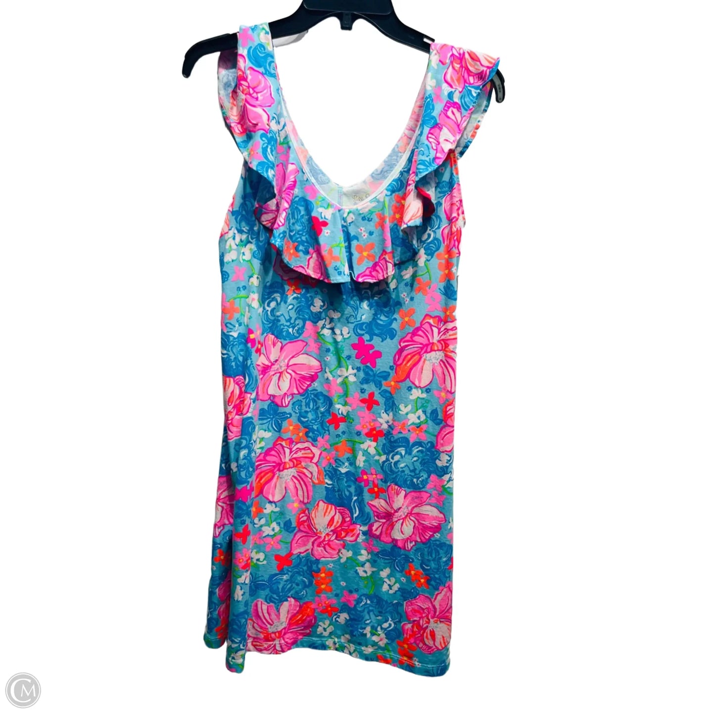 Dress Designer By Lilly Pulitzer In Blue & Pink, Size: M