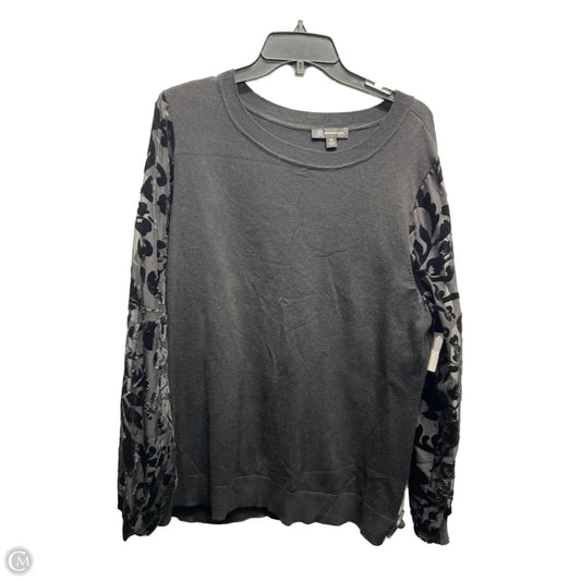 Top Long Sleeve By Inc In Black, Size: Xxl