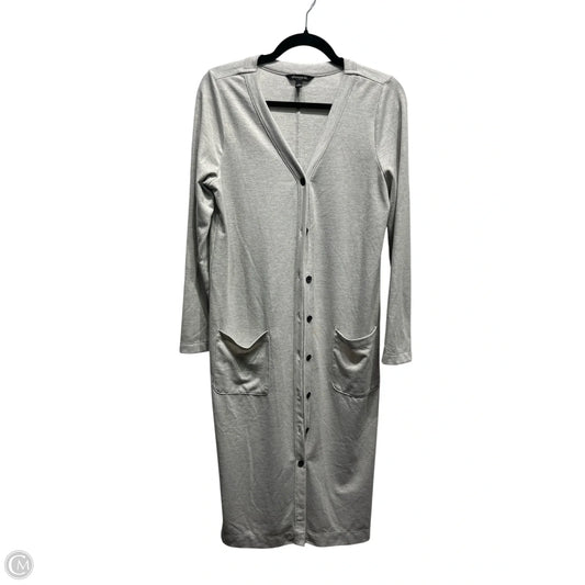 Dress Casual Midi By Banana Republic In Grey, Size: M