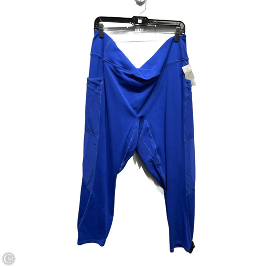 Athletic Leggings By Fabletics In Blue, Size: 3x